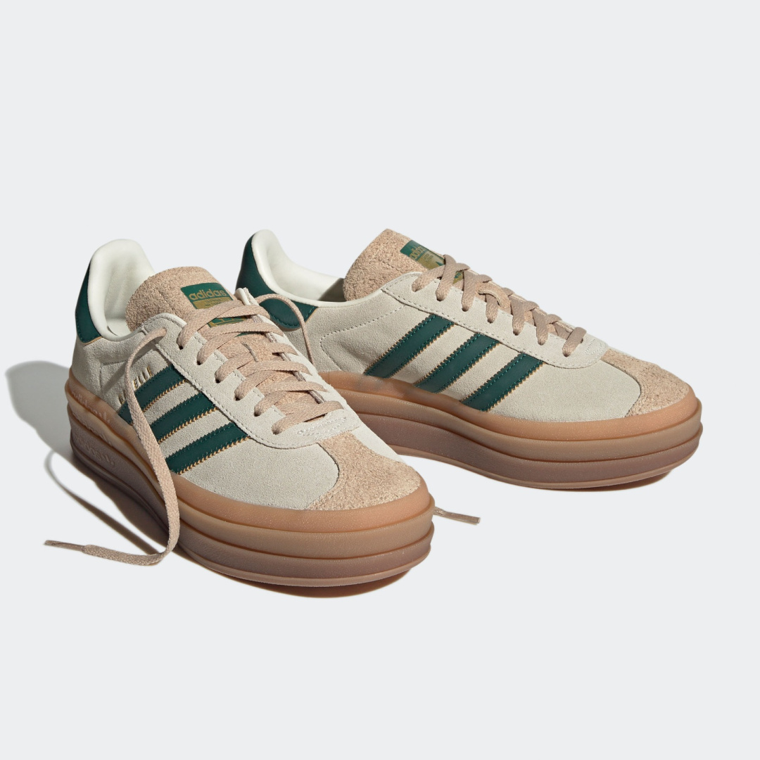 adidas gazelle silver green womens Adidas Gazelle Bold Wonder White Clear Sky - JH5540